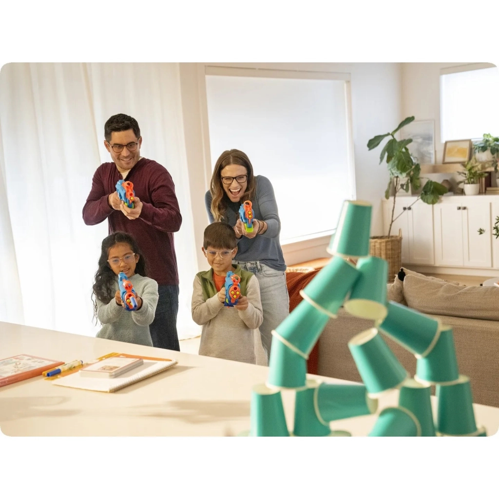 Іграшкова зброя Hasbro Nerf набір бластерів Elite junior Ultimate Starter (F6369) - фото 5 Іграшкова зброя Hasbro Nerf набір бластерів Elite junior Ultimate Starter (F6369) - фото 5