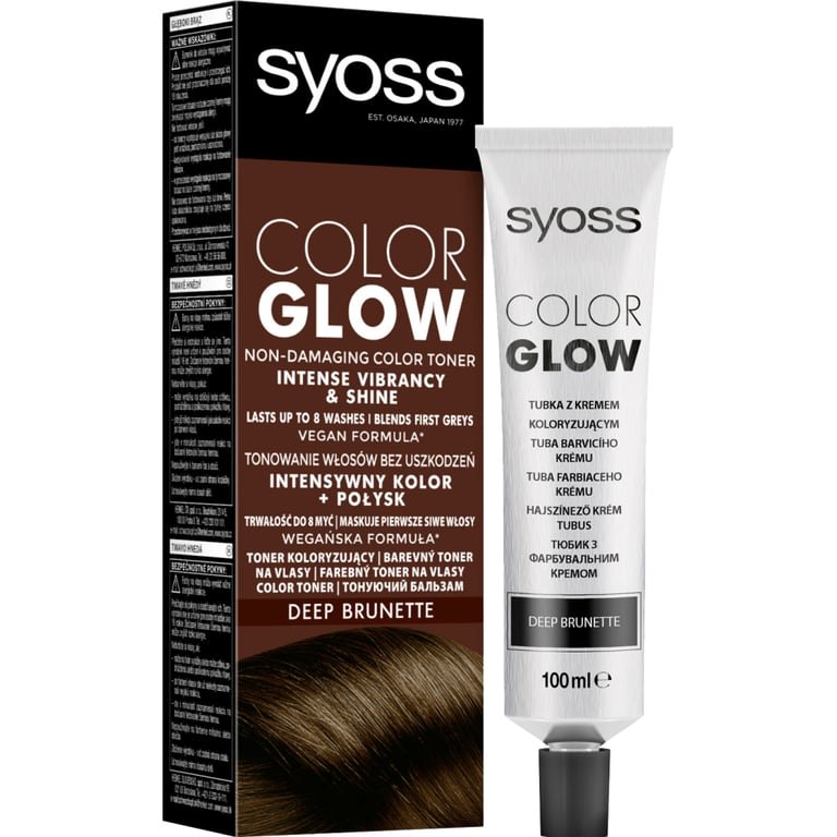 Відтінковий бальзам Syoss Color Glow Deep Brunette - Насичений Каштановий 100 мл (9000101679403) - фото 1