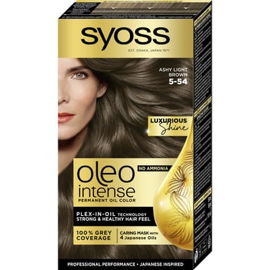 Фарба для волосся Syoss Oleo Intense 5-54 Холодний Світло-Каштановий 115 мл (9000101705201) - фото 1