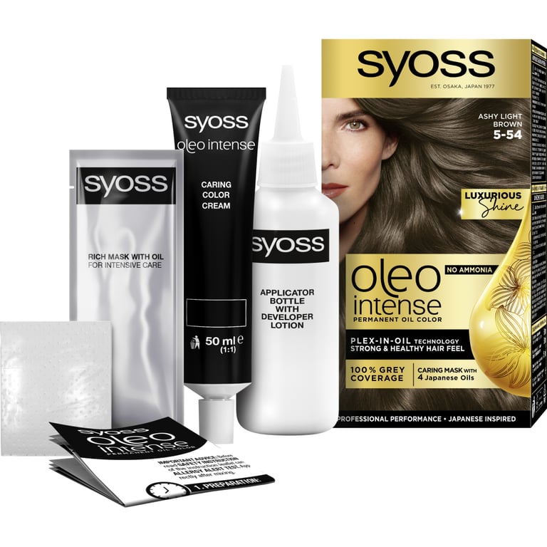 Фарба для волосся Syoss Oleo Intense 5-54 Холодний Світло-Каштановий 115 мл (9000101705201) - фото 3
