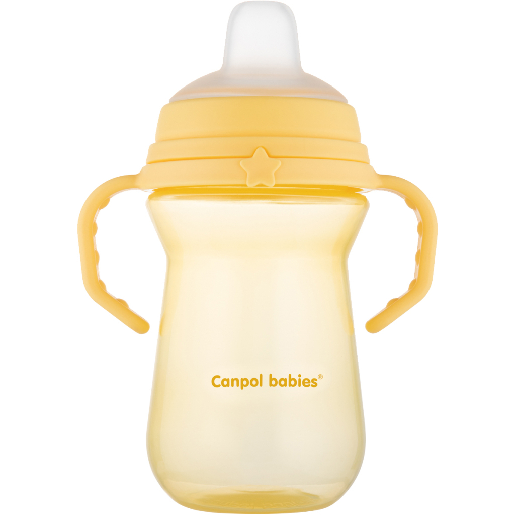 Поїльник-непроливайка Canpol babies з силіконовим носиком FirstCup 250 мл Жовта (56/615_yel) Поїльник-непроливайка Canpol babies з силіконовим носиком FirstCup 250 мл Жовта (56/615_yel)