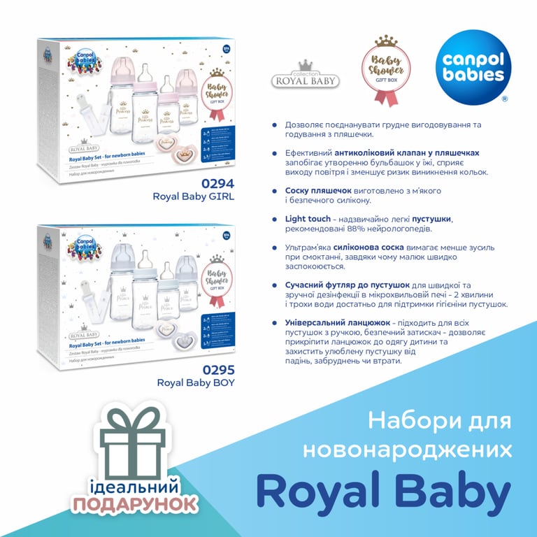 Набір для годування новонароджених Canpol babies Royal Baby GIRL (0294) - фото 9