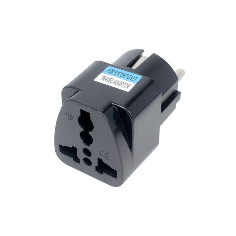 Перехідник US/UK/AU to EU Dynamode (EU Adapter black) - фото 1