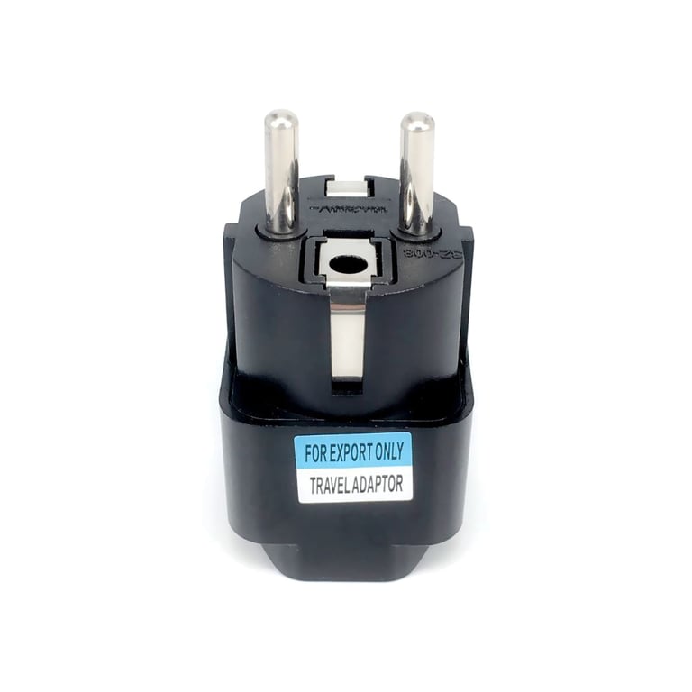 Перехідник US/UK/AU to EU Dynamode (EU Adapter black) - фото 2