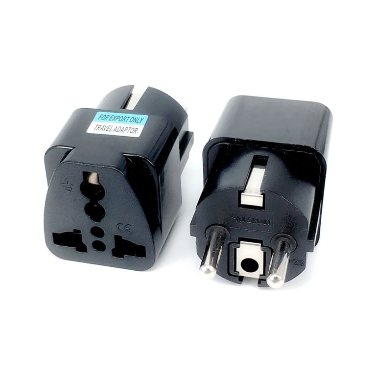 Перехідник US/UK/AU to EU Dynamode (EU Adapter black) - фото 3