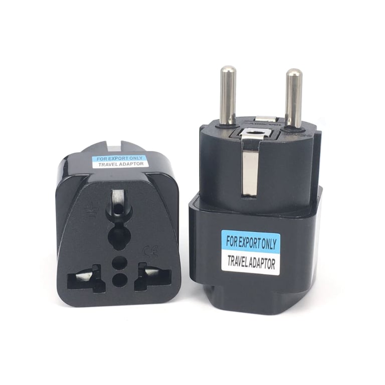 Перехідник US/UK/AU to EU Dynamode (EU Adapter black) - фото 4