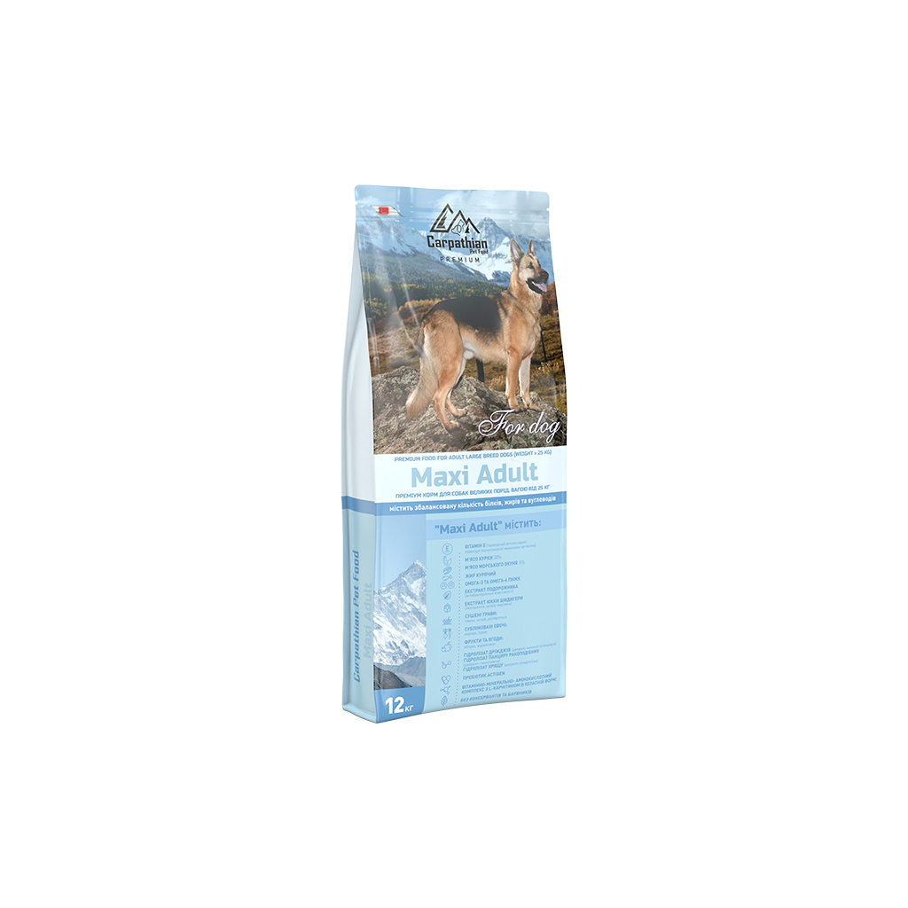 Сухий корм для собак Carpathian Pet Food Maxi Adult 12 кг (4820111140701) - фото 1 Сухий корм для собак Carpathian Pet Food Maxi Adult 12 кг (4820111140701) - фото 1