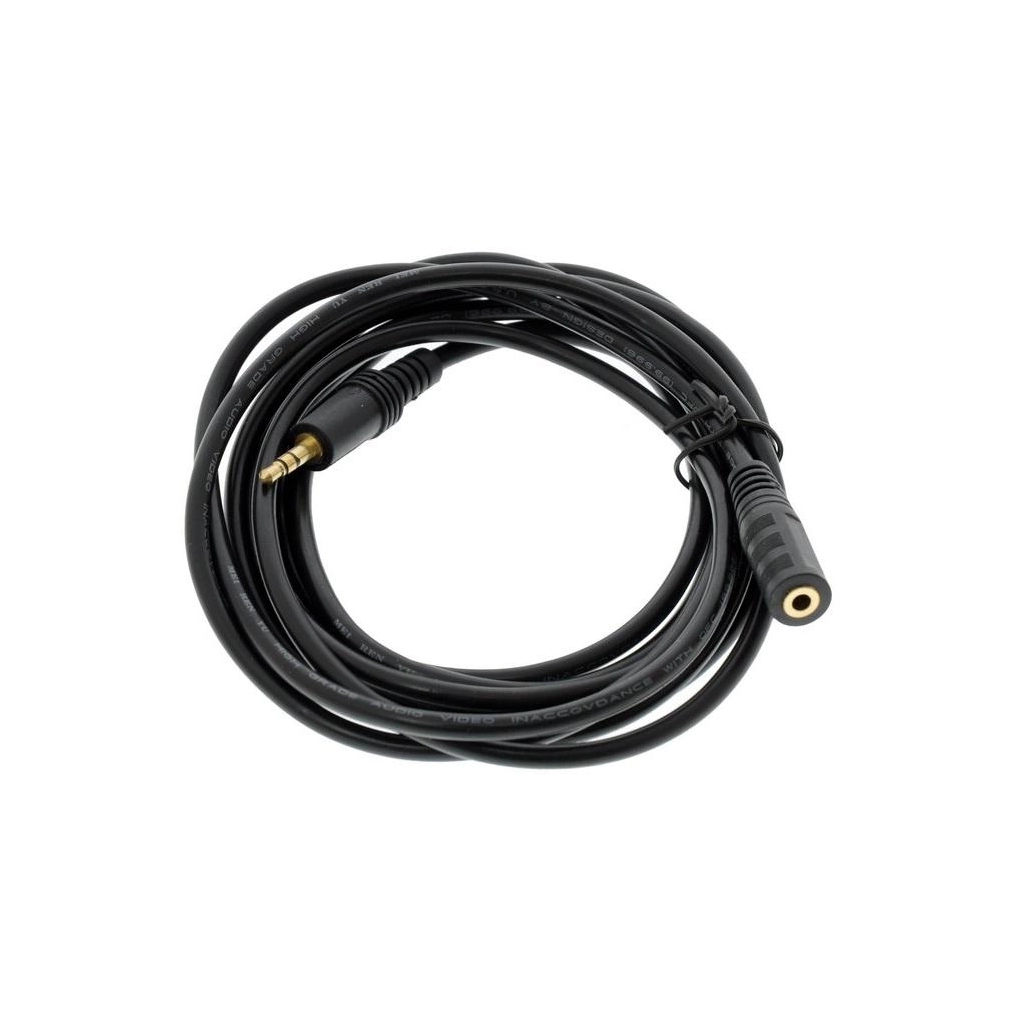 Кабель мультимедійний 3.5mm M to 3.5mm F 5.0m Value (B00344) - фото 1