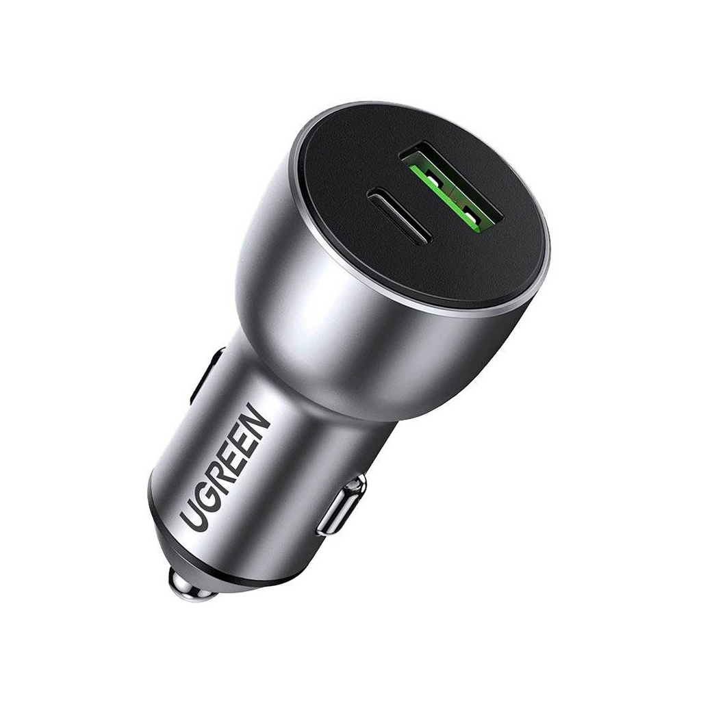 Зарядний пристрій Ugreen QC 3.0+QC 3.0 Dual USB-A 36W Fast Car Charger Space Grey (CD213) (60980) Зарядний пристрій Ugreen QC 3.0+QC 3.0 Dual USB-A 36W Fast Car Charger Space Grey (CD213) (60980)