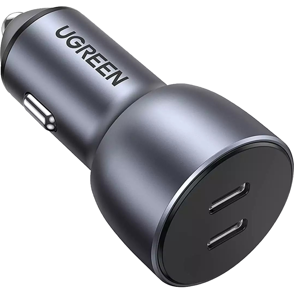 Зарядний пристрій Ugreen QC 3.0+QC 3.0 Dual USB-A 40W Fast Car Charger Space Grey (CD213) (70594) - фото 1