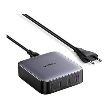 Зарядний пристрій Ugreen 4xUSB 100W (3xType-C+USB A QC3) GAN Charger Nexode Series Black CD328 (90928) - фото 1