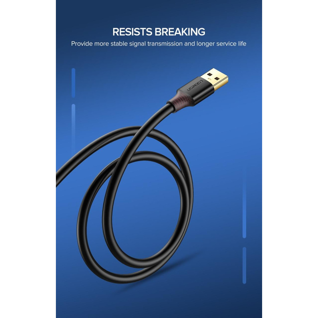 Дата кабель USB 3.0 AM/AF 2.0m US129 Black Ugreen (10373) - фото 5 Дата кабель USB 3.0 AM/AF 2.0m US129 Black Ugreen (10373) - фото 5