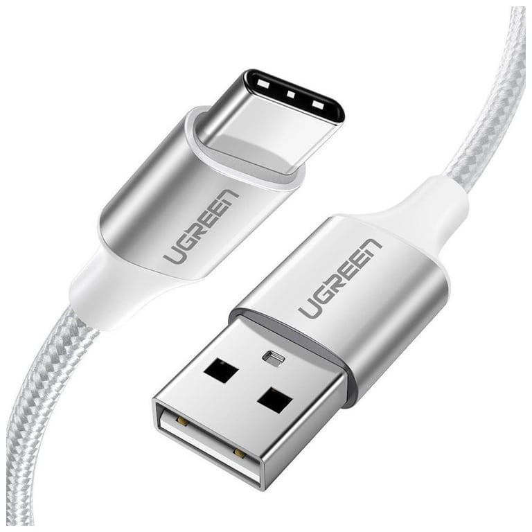 Дата кабель USB 2.0 AM to USB-C 2.0m 3.0A 18W US288 White Ugreen (60133) - фото 1