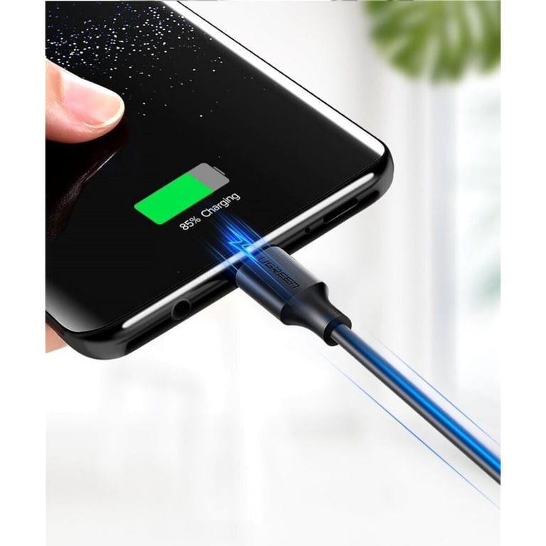 Дата кабель USB 2.0 AM to USB-C 3.0m 3.0A 18W US287 Black Ugreen (60826) - фото 3
