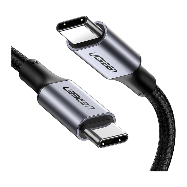 Дата кабель USB-C to USB-C 1.5m 100W US316 Space Gray Ugreen (70428) - фото 1
