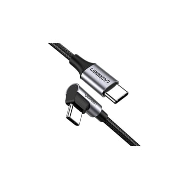 Дата кабель USB-C to USB-C 2.0m 60W US255 Black Gray Ugreen (50125) - фото 1