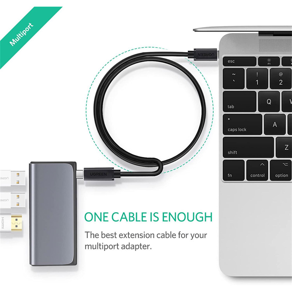 Дата кабель USB-C to USB-C 1.0m USB 3.1Gen2 100W US353 Black Ugreen (10387) - фото 3 Дата кабель USB-C to USB-C 1.0m USB 3.1Gen2 100W US353 Black Ugreen (10387) - фото 3