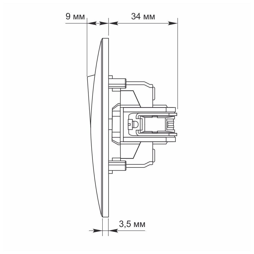 Вимикач Videx BINERA 1кл чорний графіт (VF-BNSW1-BG) - фото 6 Вимикач Videx BINERA 1кл чорний графіт (VF-BNSW1-BG) - фото 6
