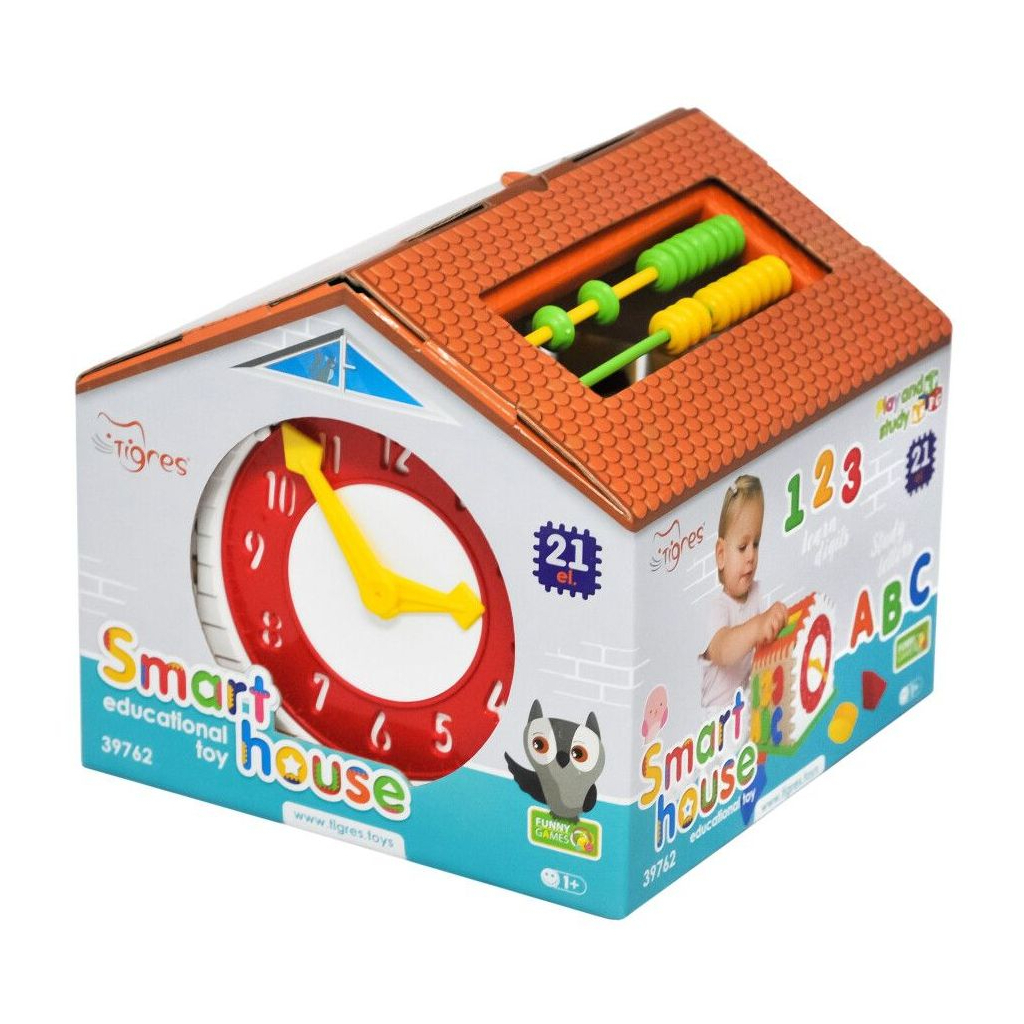 Розвиваюча іграшка Tigres сортер Smart hous 21 елемент в коробці (39762) - фото 3 Розвиваюча іграшка Tigres сортер Smart hous 21 елемент в коробці (39762) - фото 3