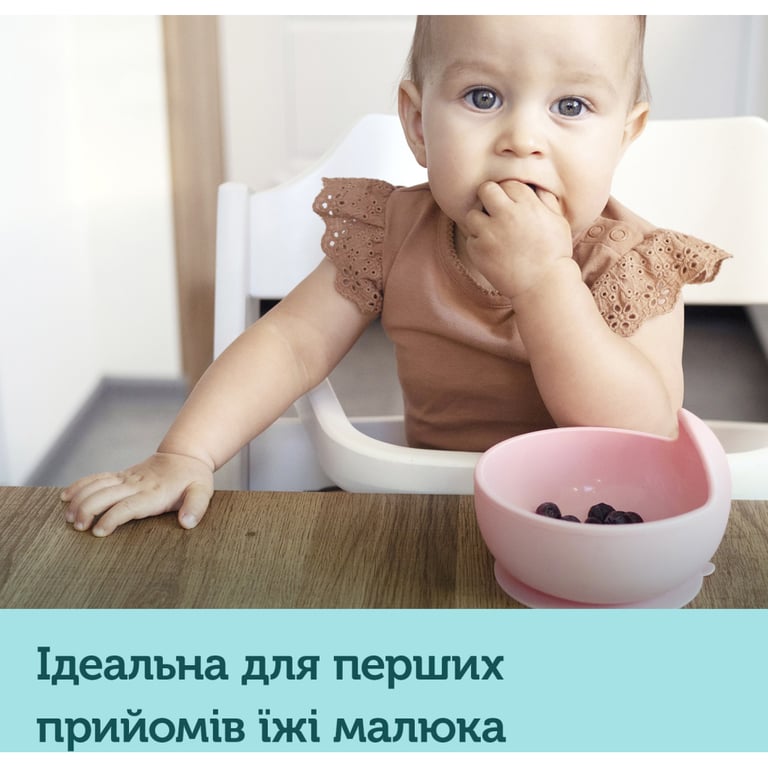 Тарілка дитяча Canpol babies силіконова на присосці - рожева (51/400_pin) - фото 3