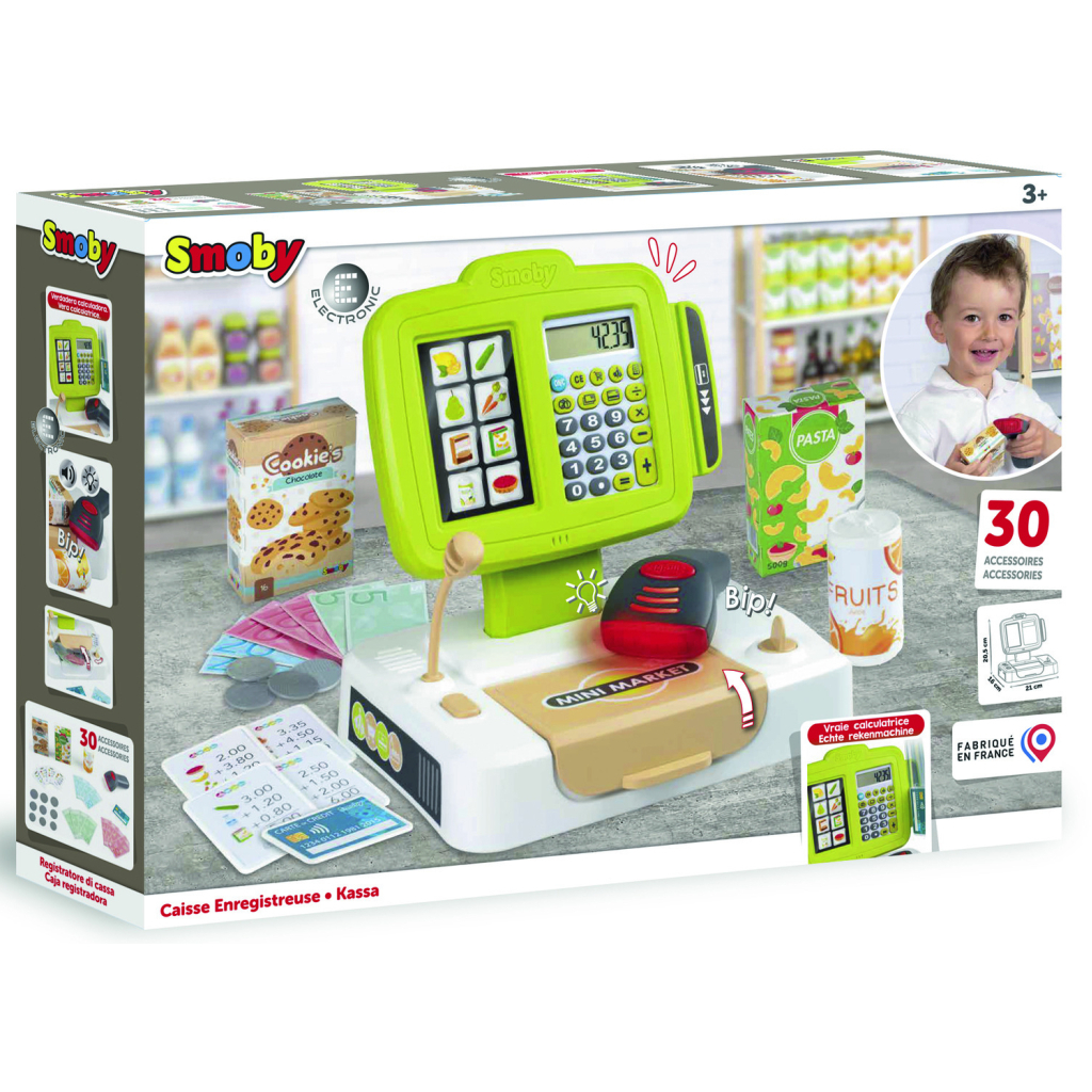 Ігровий набір Smoby Електронна каса зі сканером (350113) - фото 7 Ігровий набір Smoby Електронна каса зі сканером (350113) - фото 7