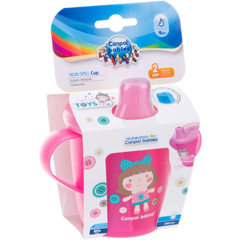 Поїльник-непроливайка Canpol babies Toys 250 мл Рожева (31/200_pin) - фото 5