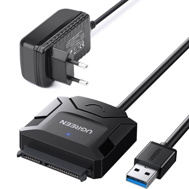 Перехідник USB 3.0 Type-А to SATA III (F) CR108 Ugreen (20611) - фото 1