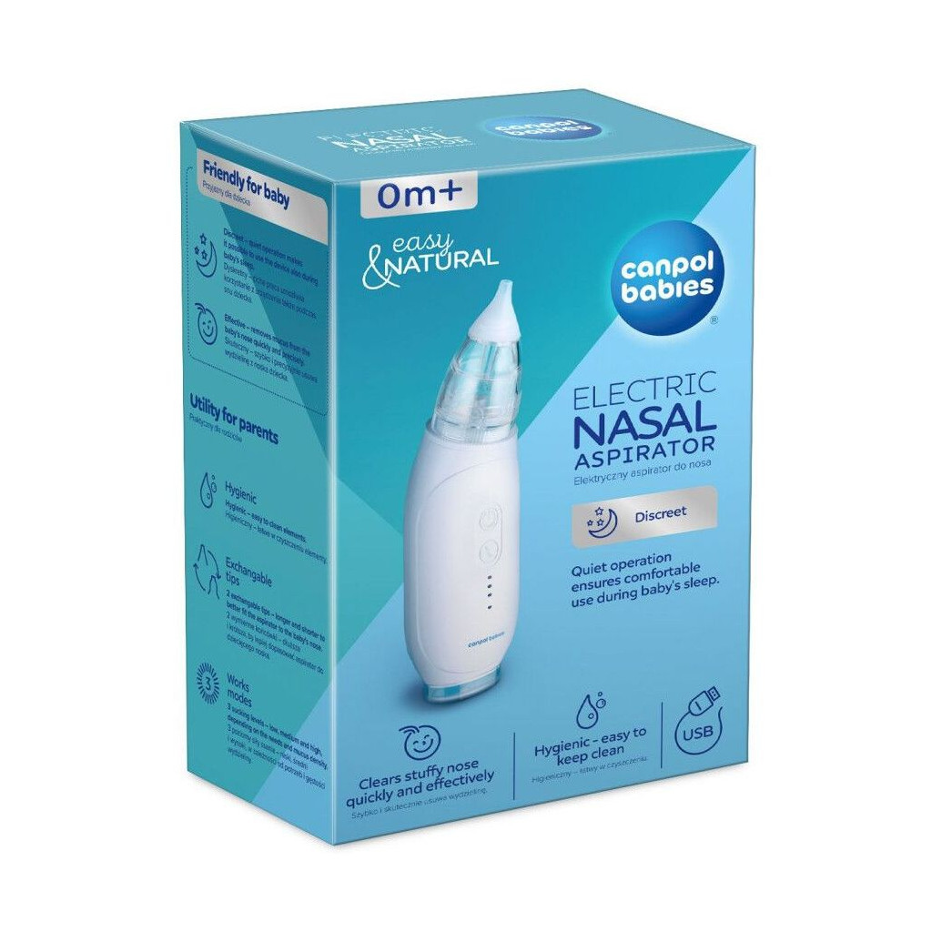 Носовий аспіратор Canpol babies електричний Easy Natural (9/319) - фото 1 Носовий аспіратор Canpol babies електричний Easy Natural (9/319) - фото 1