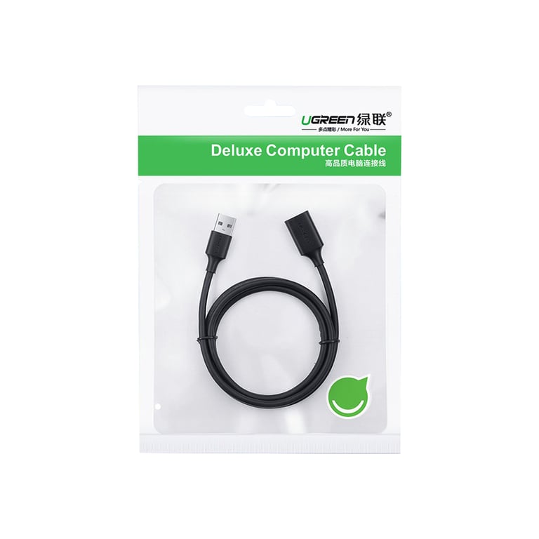 Дата кабель USB 3.0 AM/AF 3.0m US129 Black Ugreen (30127) - фото 2