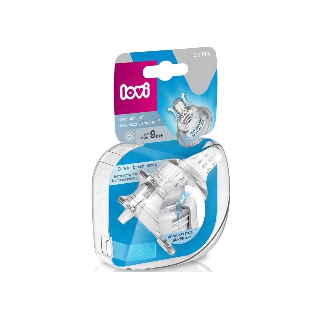 Соска Lovi силіконова динамічна Швидка з 9 місяців 2 шт. (18/752) Соска Lovi силіконова динамічна Швидка з 9 місяців 2 шт. (18/752)