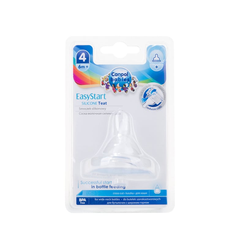 Соска Canpol babies EasyStart силіконова із широкою шийкою, каша 1 шт. (21/723) - фото 2