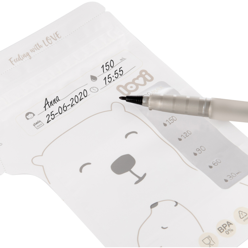 Пакет для зберігання грудного молока Lovi Buddy bear 25 шт (12/208) - фото 3 Пакет для зберігання грудного молока Lovi Buddy bear 25 шт (12/208) - фото 3