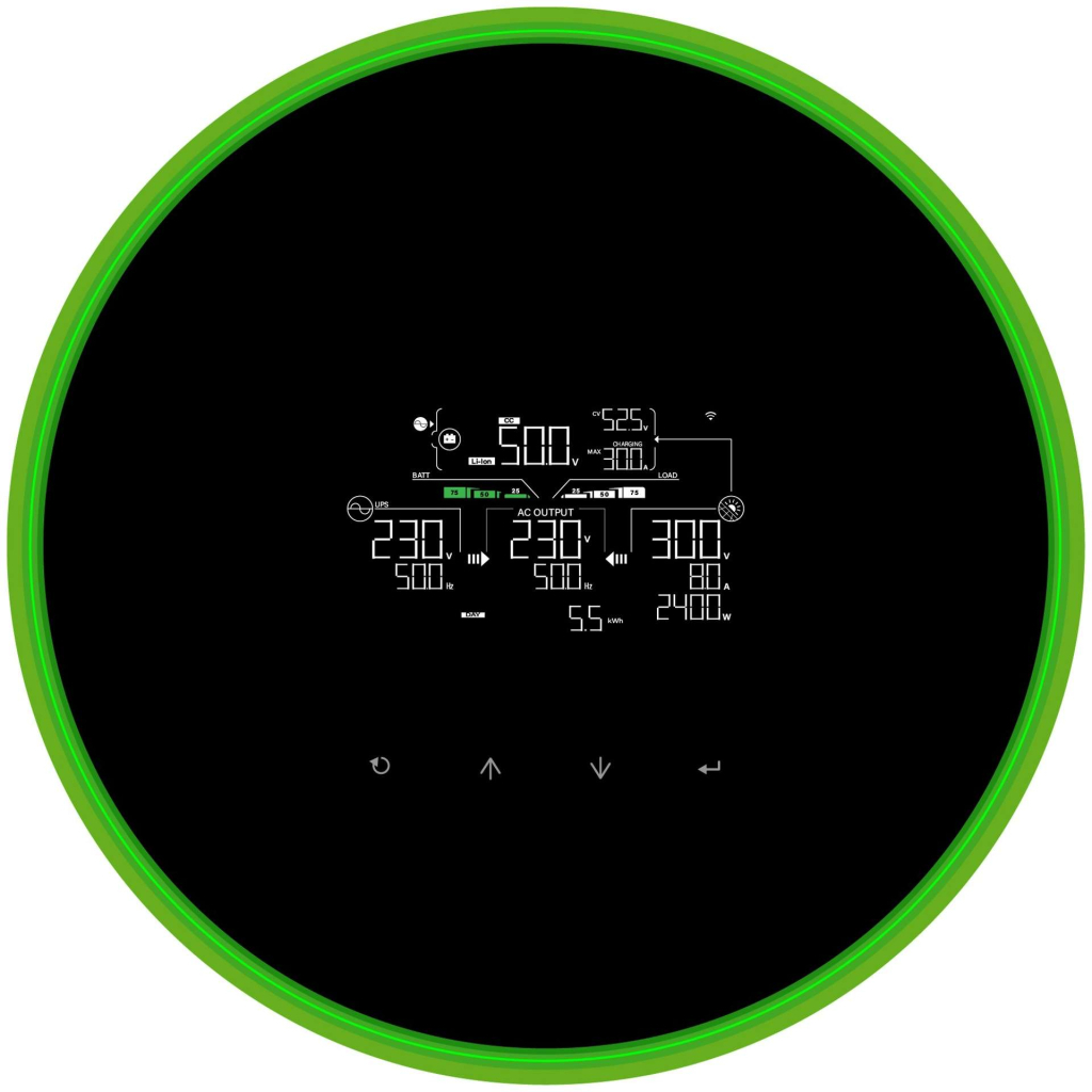 Сонячний інвертор PowerWalker 5600 LGT OFG (10120228) - фото 3 Сонячний інвертор PowerWalker 5600 LGT OFG (10120228) - фото 3