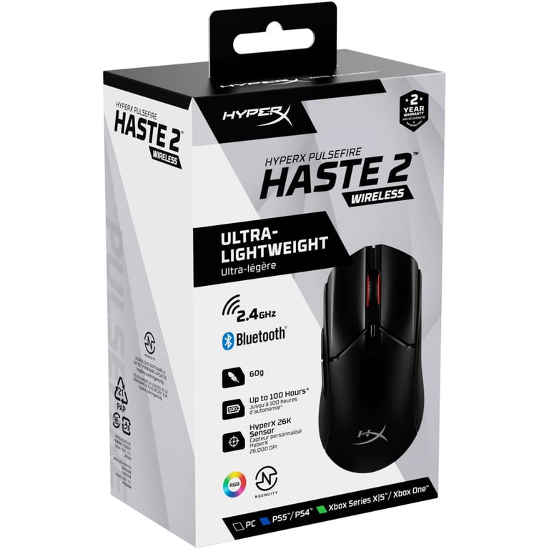 Мишка HyperX Pulsefire Haste 2 Wireless Black (6N0B0AA) - фото 11