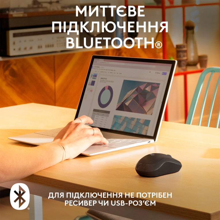 Мишка Logitech M240 Silent Bluetooth Graphite (910-007119) - фото 3