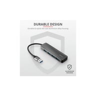 Концентратор Halyx 4-Port USB-A 3.2 Grey Trust (24947_TRUST) - фото 12