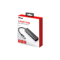 Концентратор Halyx 4-Port USB-A 3.2 Grey Trust (24947_TRUST) - фото 8