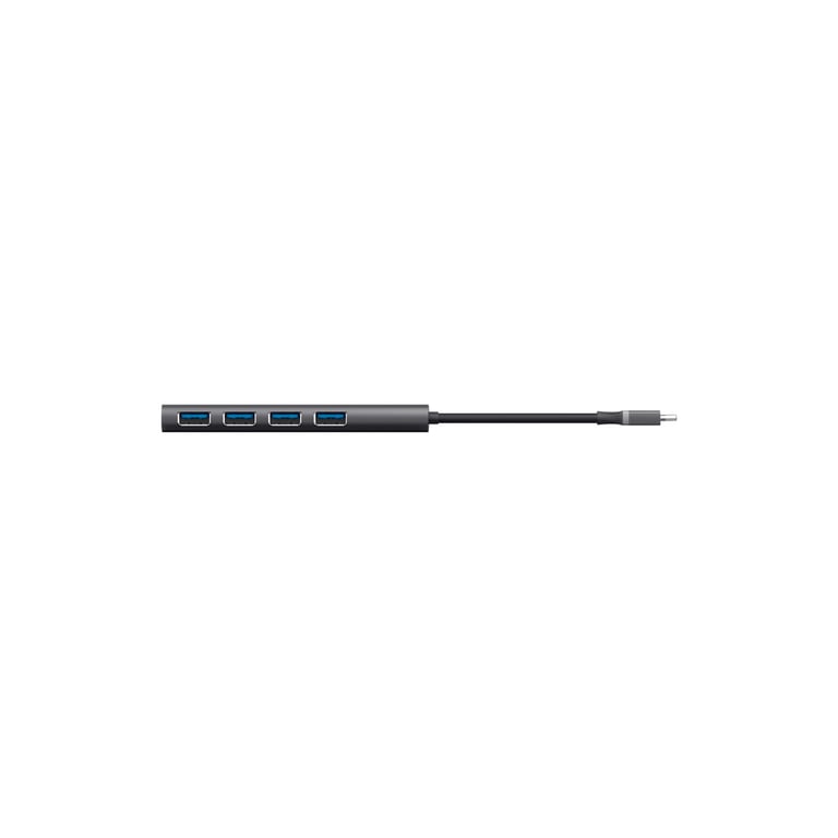 Концентратор Halyx Type-C to 4-Port USB-A 3.2 Grey Trust (24948_TRUST) - фото 2