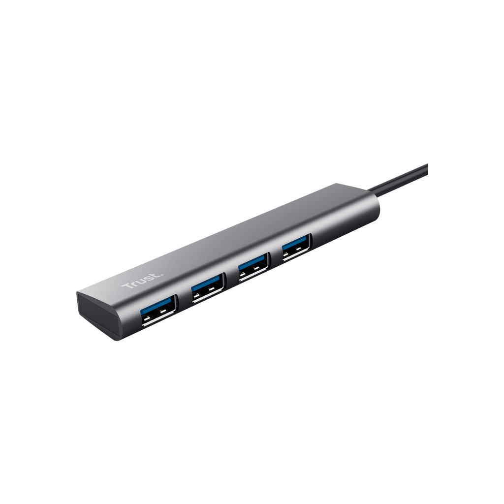 Концентратор Halyx Type-C to 4-Port USB-A 3.2 Grey Trust (24948_TRUST) - фото 5 Концентратор Halyx Type-C to 4-Port USB-A 3.2 Grey Trust (24948_TRUST) - фото 5