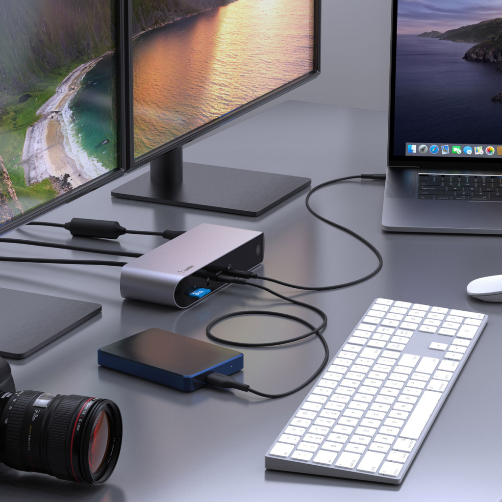 Порт-реплікатор Belkin USB-C Pro Thunderbolt 4 Dock Triple Display Dock 8K (INC006VFSGY) - фото 8 Порт-реплікатор Belkin USB-C Pro Thunderbolt 4 Dock Triple Display Dock 8K (INC006VFSGY) - фото 8