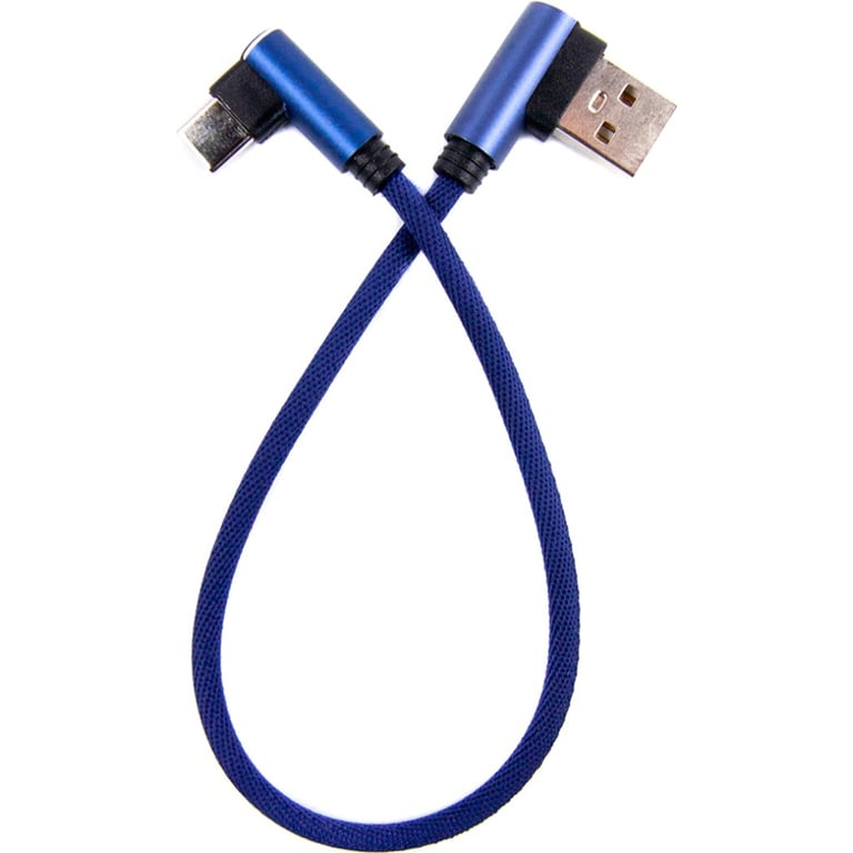 Дата кабель USB 2.0 AM to USB-C 0.25m blue Dengos (NTK-TC-UG-SHRT-SET-BLUE) - фото 1