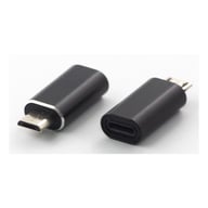 Перехідник Lightning (female) to microUSB (male) black Dengos (ADP-012) - фото 1