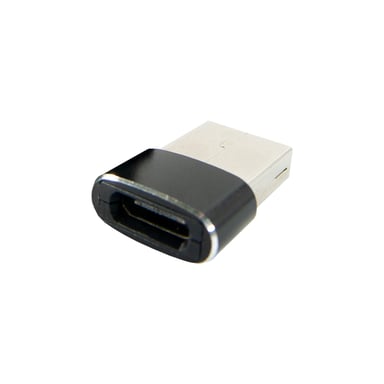 Перехідник Type-C (male) to USB (female) black Dengos (ADP-021) - фото 1