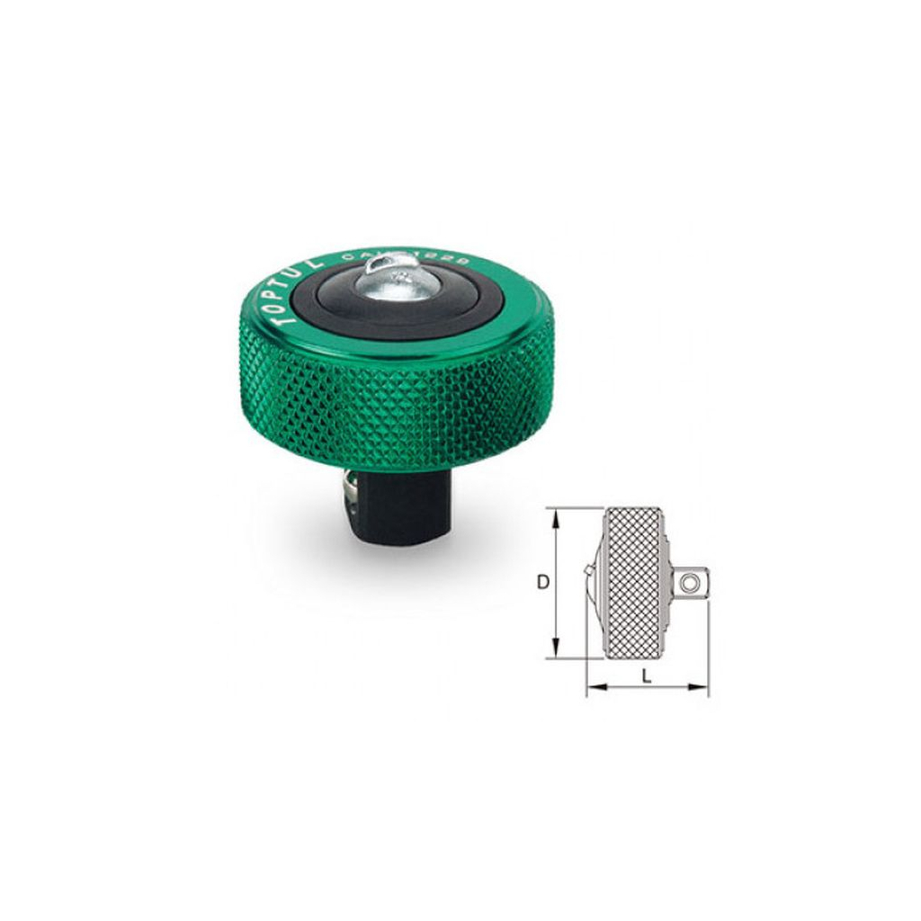 Тріскачка Toptul міні дискова 1/4" 52 зубці (CAUB0826) - фото 2 Тріскачка Toptul міні дискова 1/4" 52 зубці (CAUB0826) - фото 2