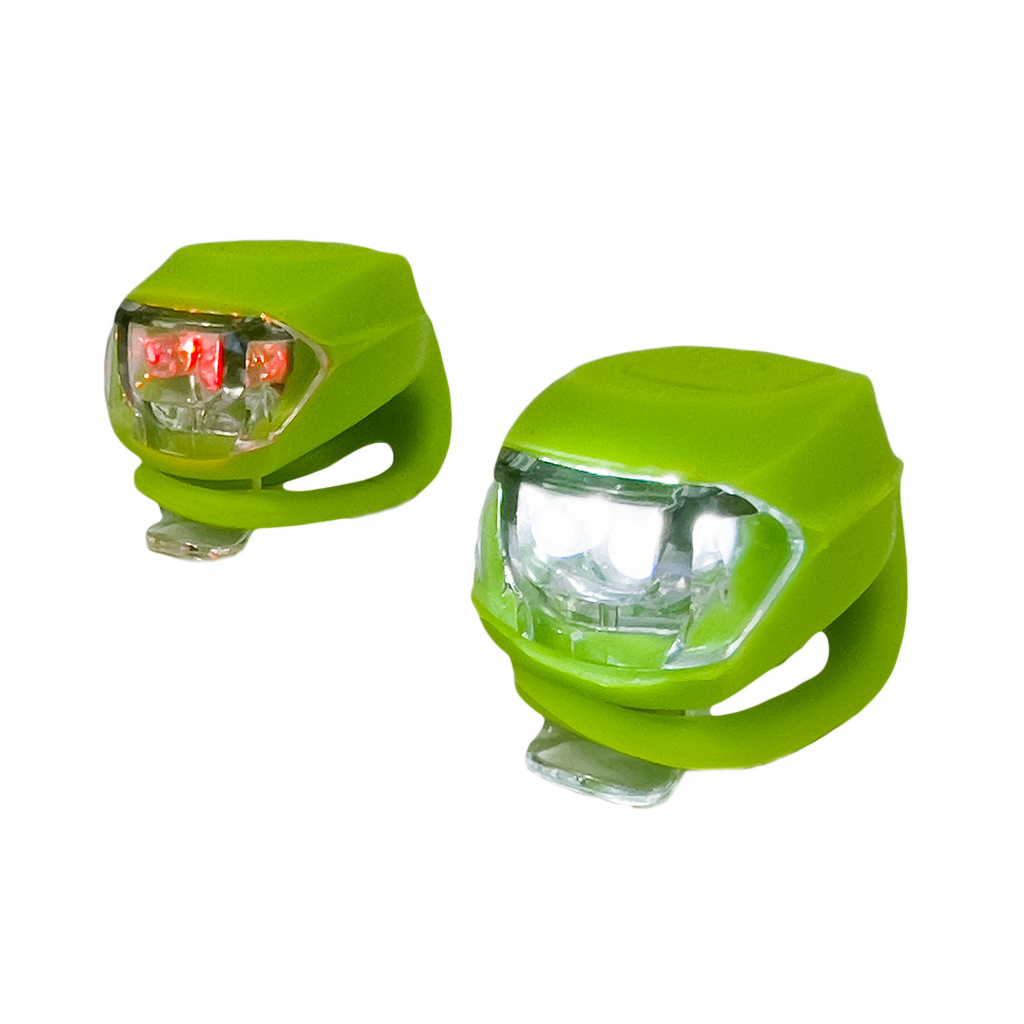 Комплект велофар Good Bike Silicone LED Green (92325Green-IS) Комплект велофар Good Bike Silicone LED Green (92325Green-IS)