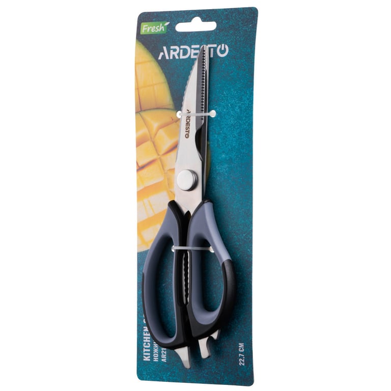 Кухонні ножиці Ardesto Fresh 22,7 см Grey/Black (AR2123BG) - фото 3