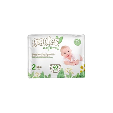 Підгузки Giggles Natural 2 Mini 3-6 кг 40 шт (8680131206384) - фото 1