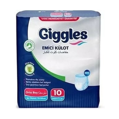 Підгузки для дорослих Giggles Medium (85-125 см) 10 шт (8680131205516) - фото 1