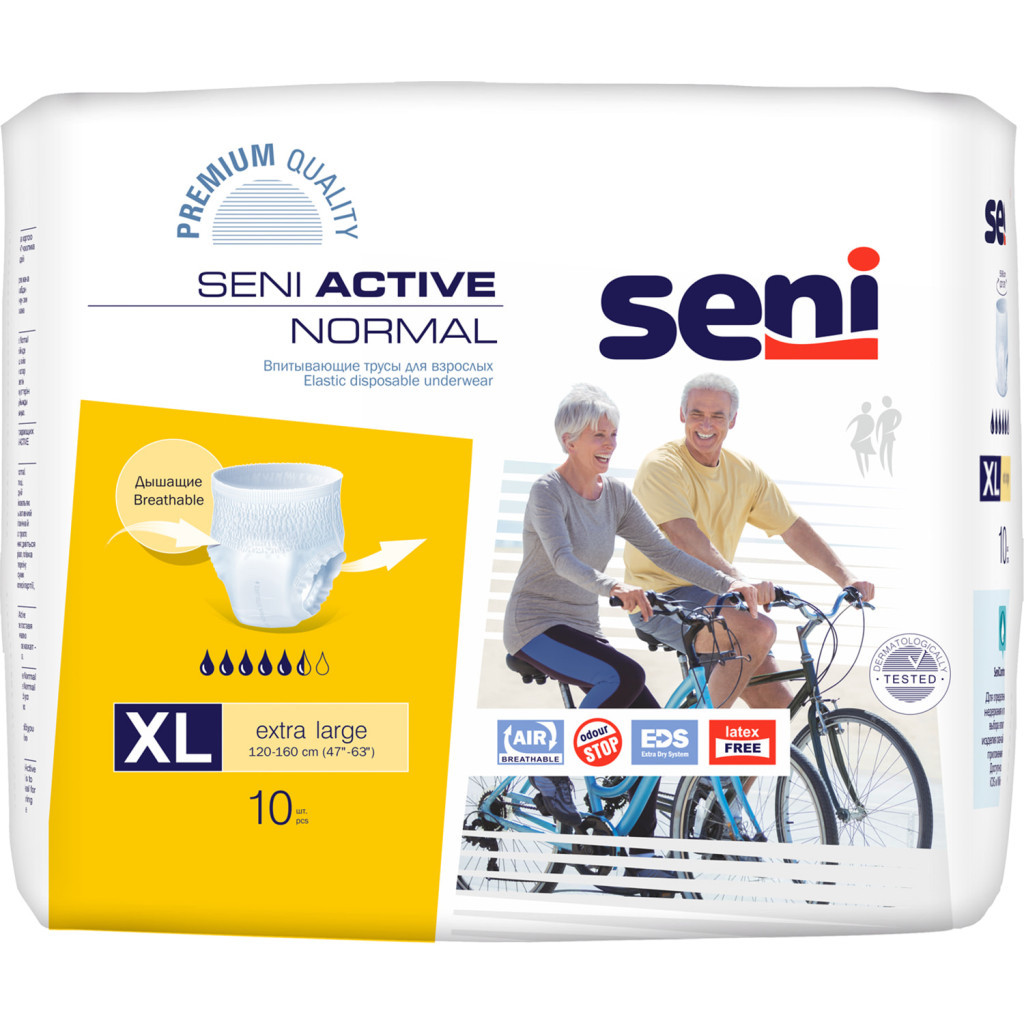 Підгузки для дорослих Seni Active Normal Extra Large 10 шт (5900516693060_5900516691844) - фото 1