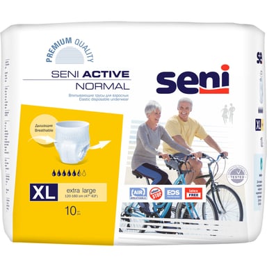 Підгузки для дорослих Seni Active Normal Extra Large 10 шт (5900516693060_5900516691844) - фото 1
